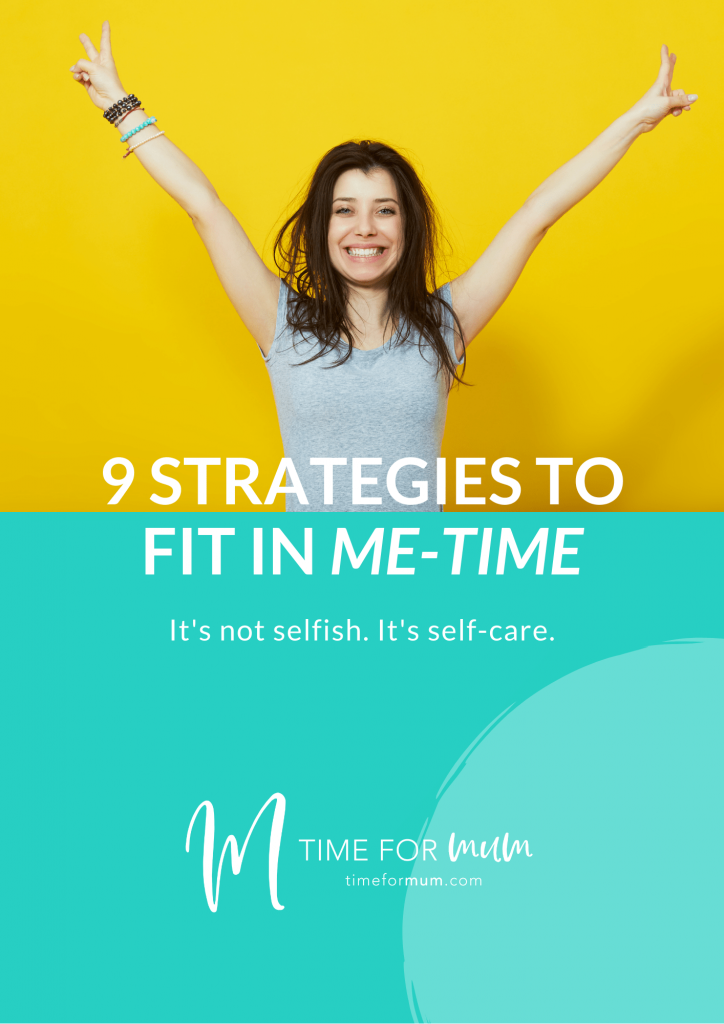 9 strategies to fit in me-time booklet